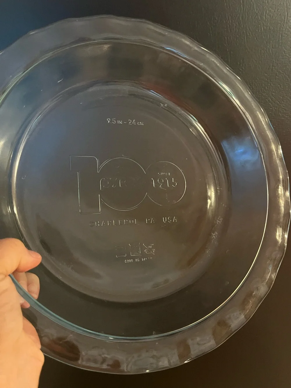 Pyrex clear glass